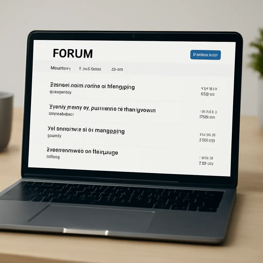 Онлайн-форум, обсуждение патронажа на экране ноутбука