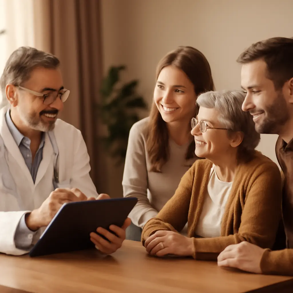 Семейная встреча с врачом и обсуждение плана ухода
